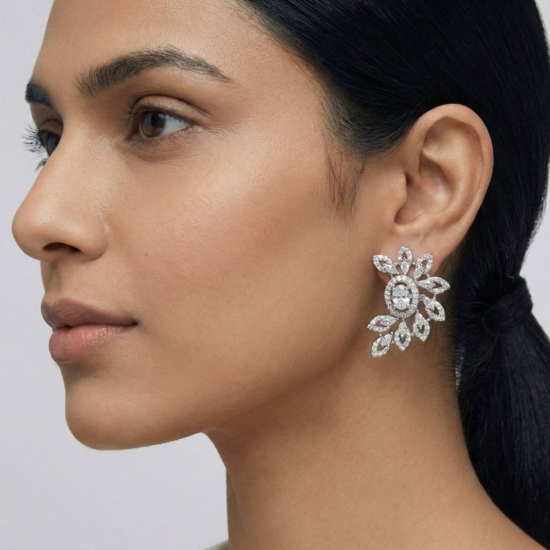 Luxora All White Studs