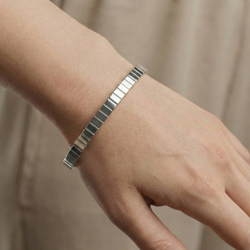 Luxora Silver Thin Kada