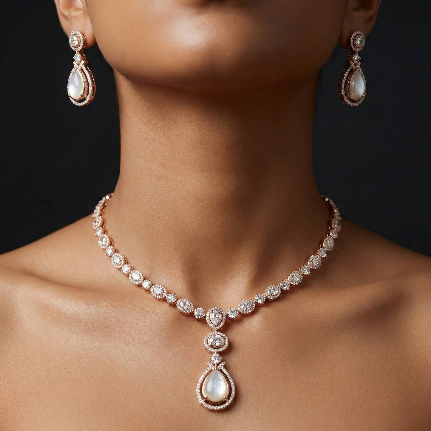 Luxora Ivory Teardrop Radiance Set
