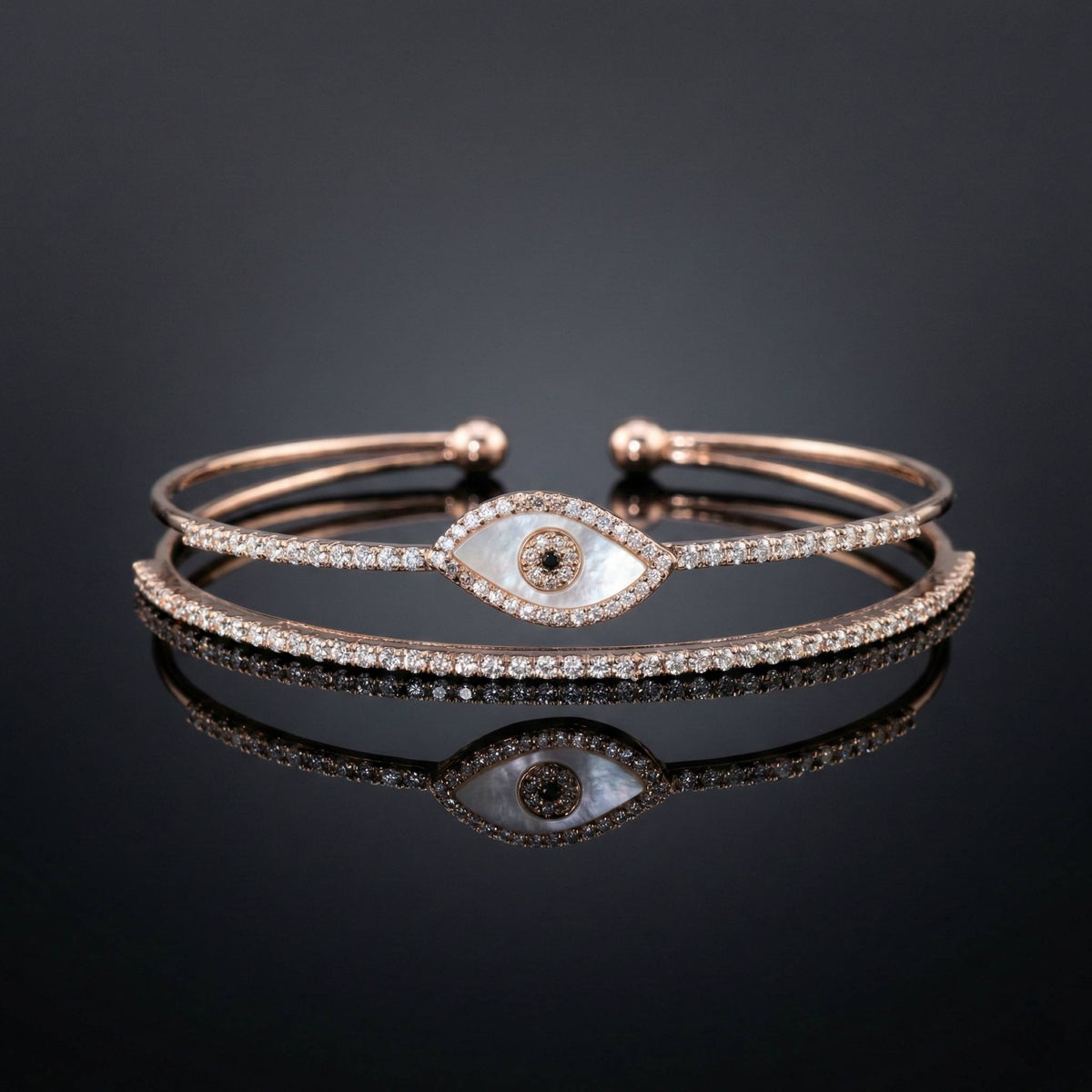 Luxora Dual Flower Double Line Kada