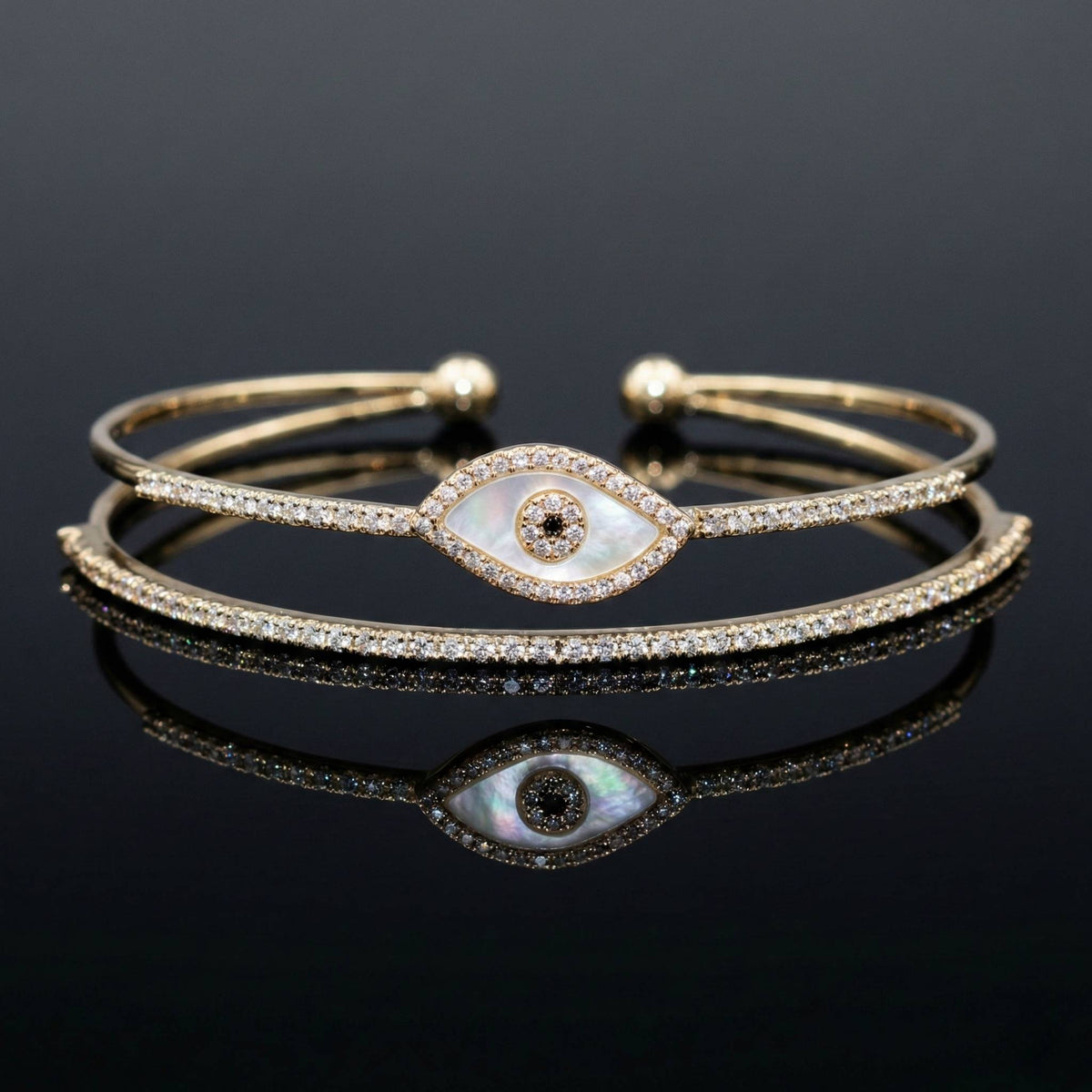 Luxora Dual Flower Double Line Kada