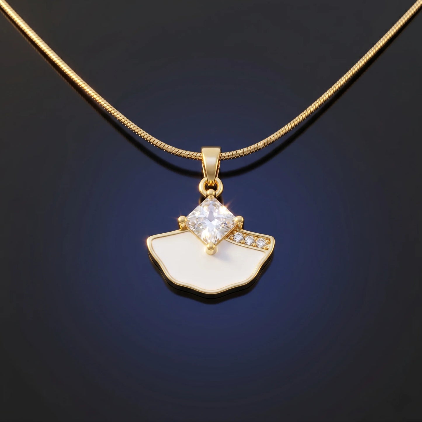 Luxora Celestial Bloom Crystal Pendant