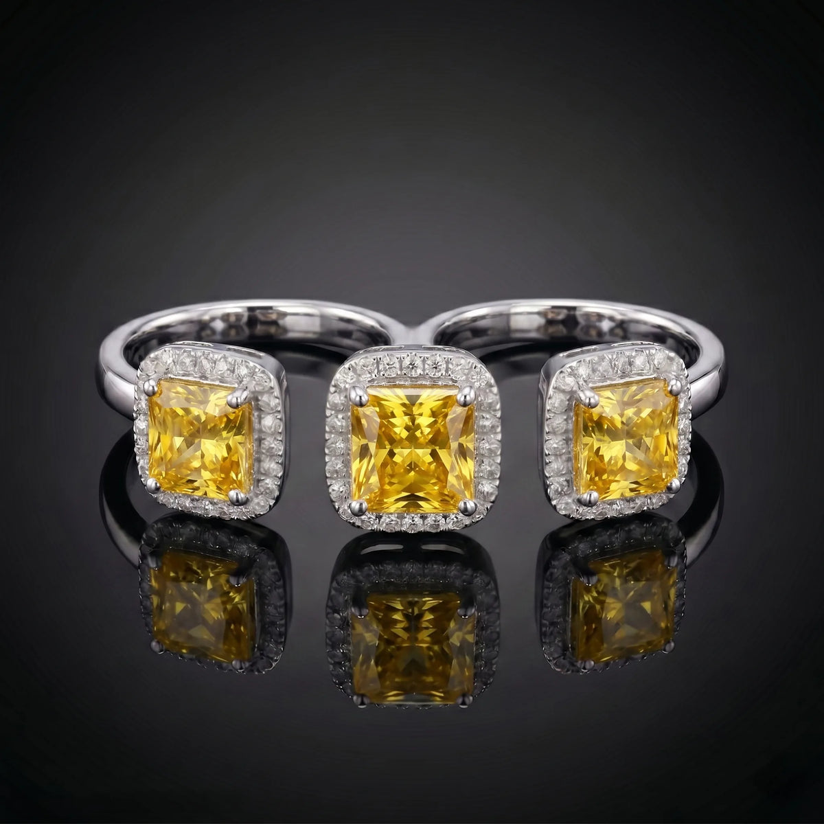 Luxora Canary Spark Diamond Ring