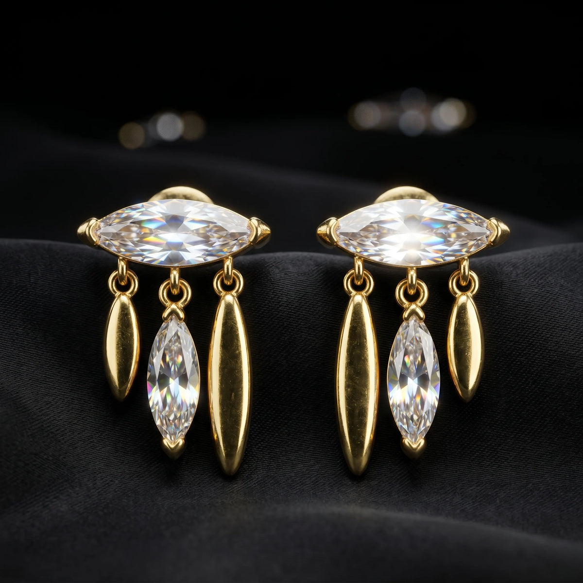 Luxora Marquise Chandelier Earrings