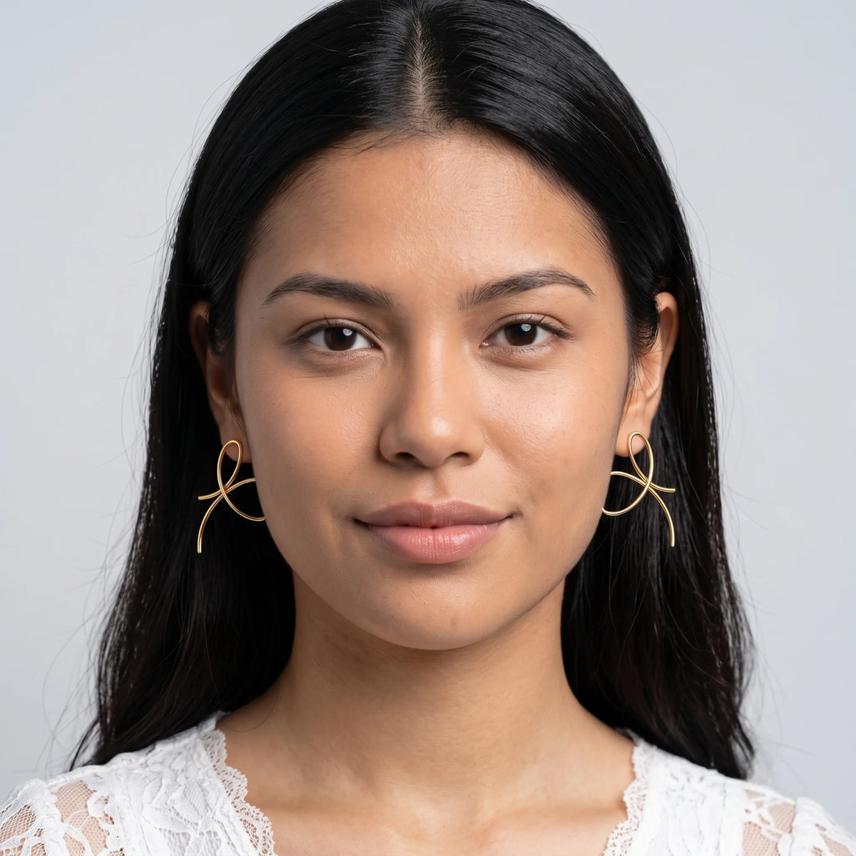 Luxora Eternal Bow Sculptural Earrings