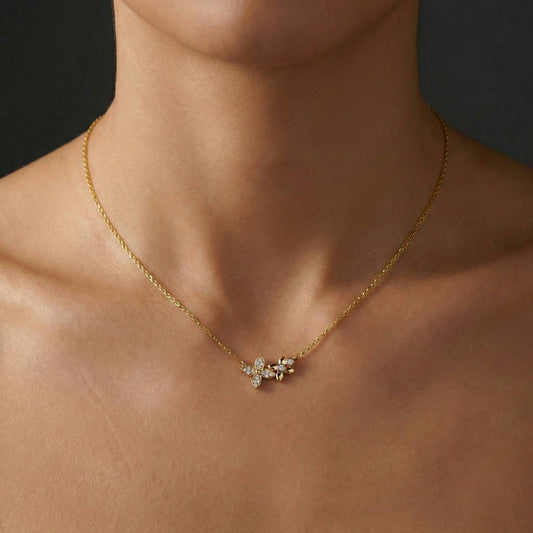 Luxora Two Florals with Diamonds