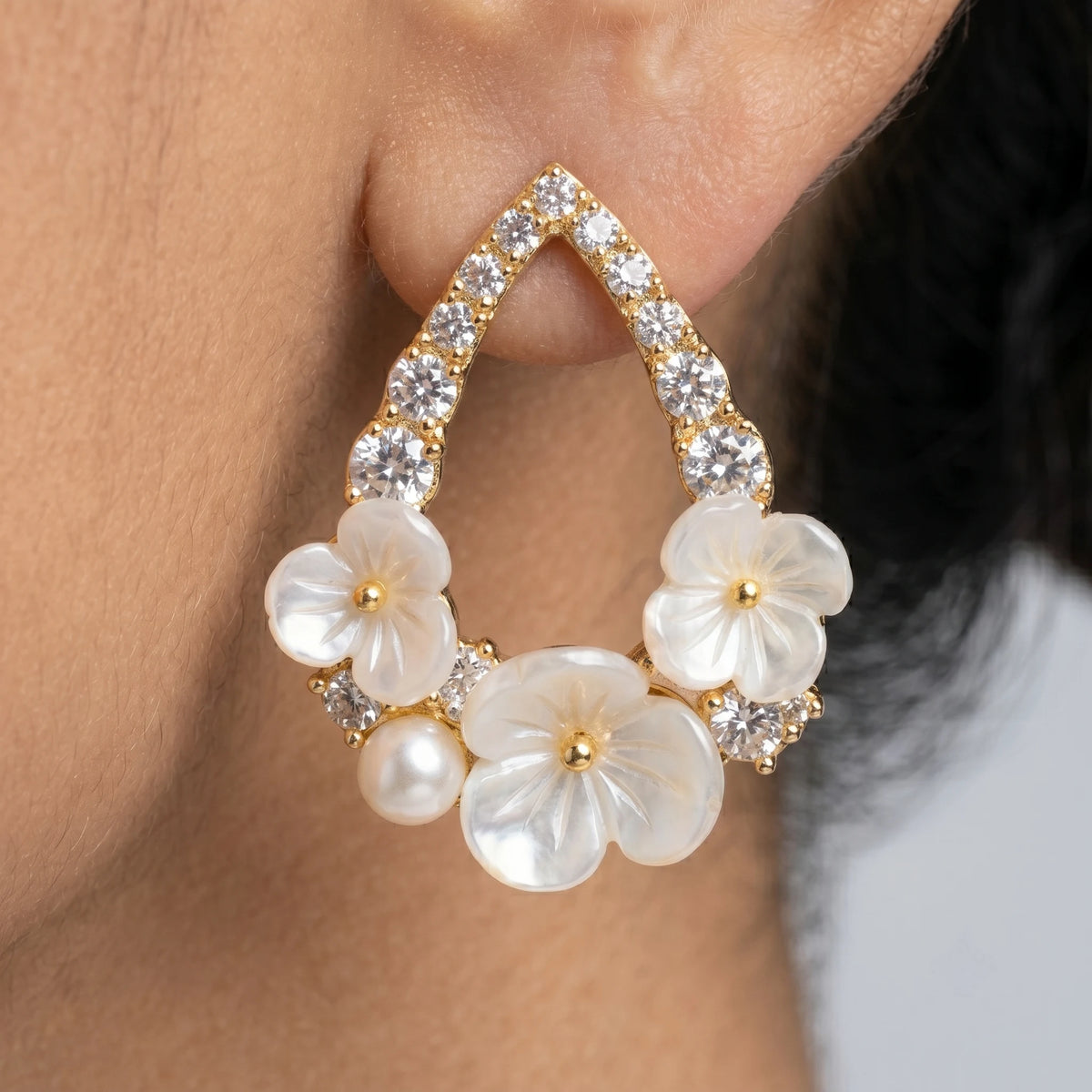 Luxora Pearl Blossom Luxe Earrings