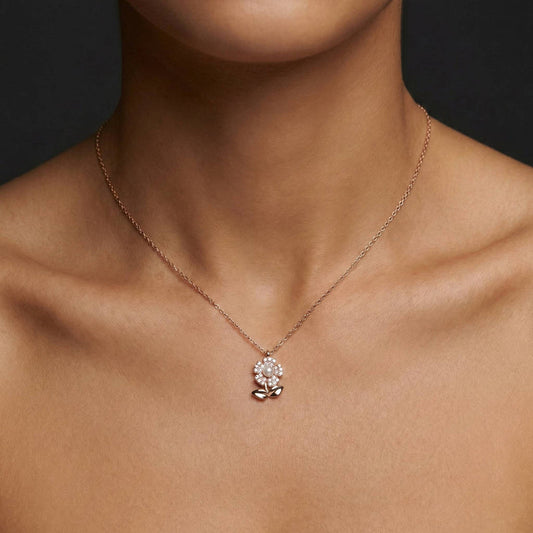 Luxora Single Flower with Pearl