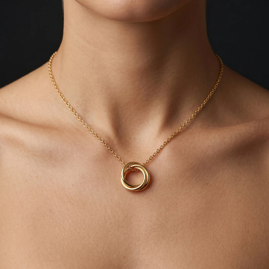 Luxora Infinity Orbit Pendant Necklace