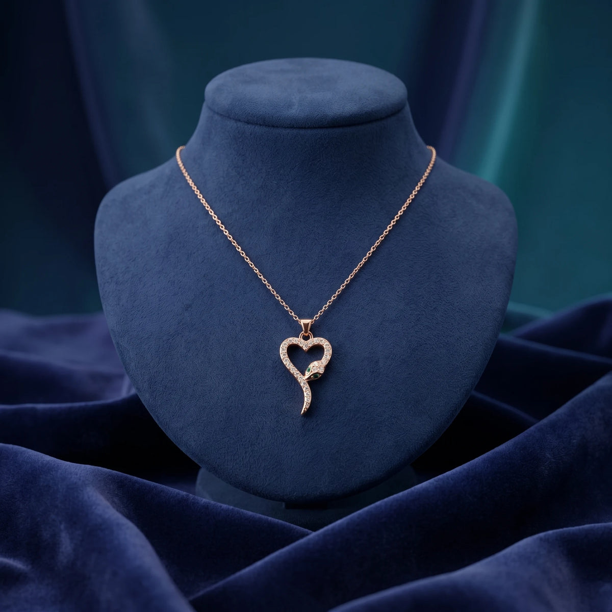 Luxora Serpent Heart Elegance Pendant