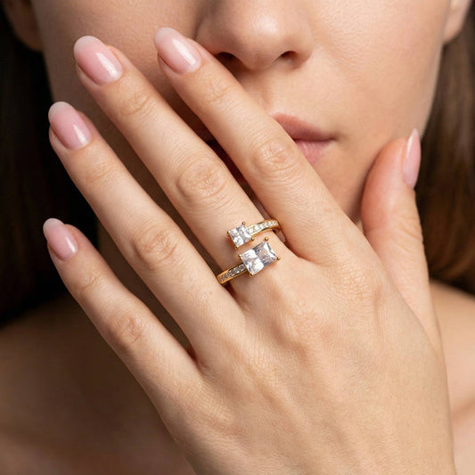 Luxora Modern Gold Wrap RIng