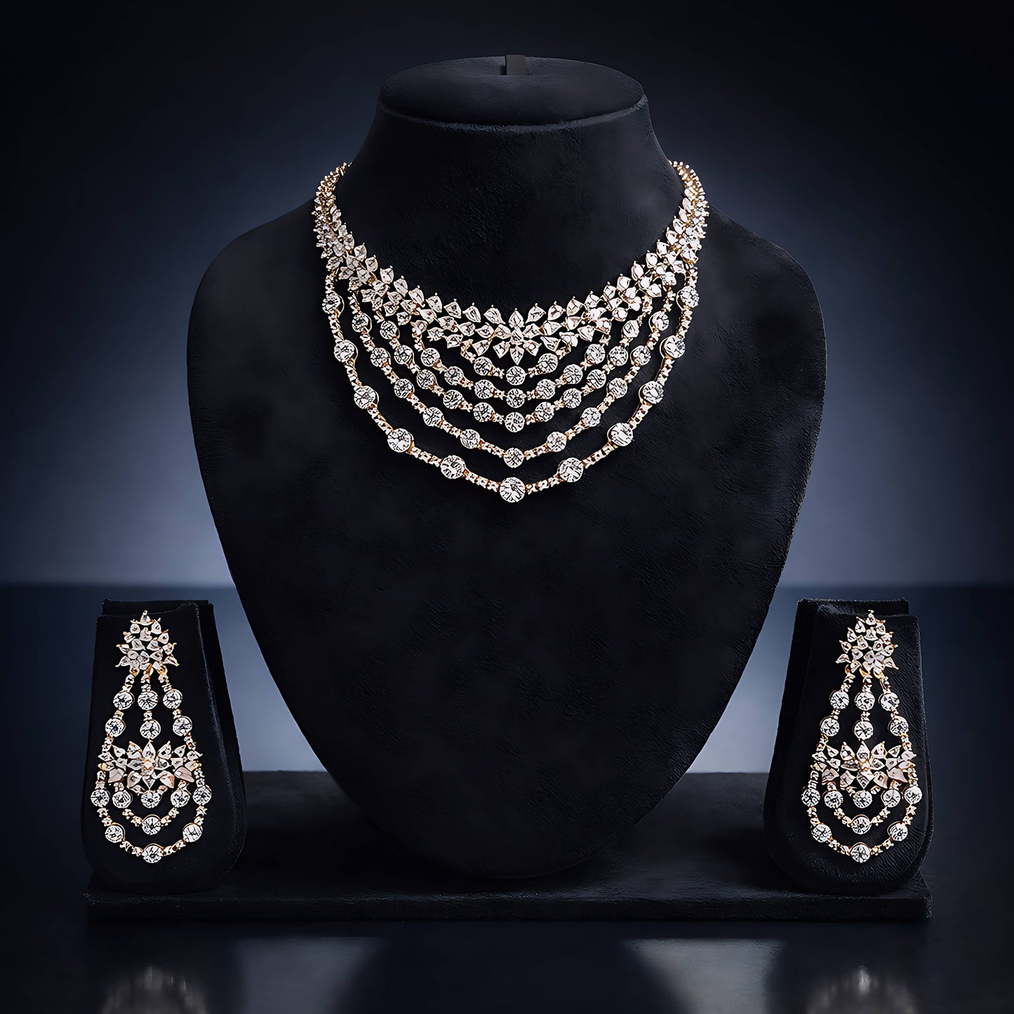 Luxora Five Layer Gold Plated Diamond Set