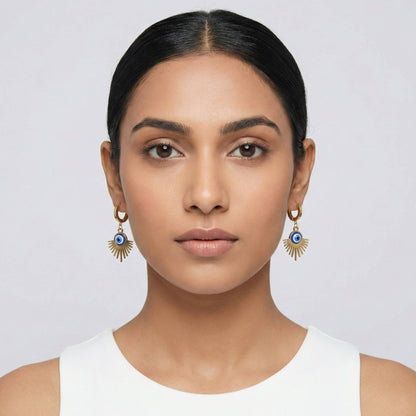 Luxora Evil Eye with Hoops