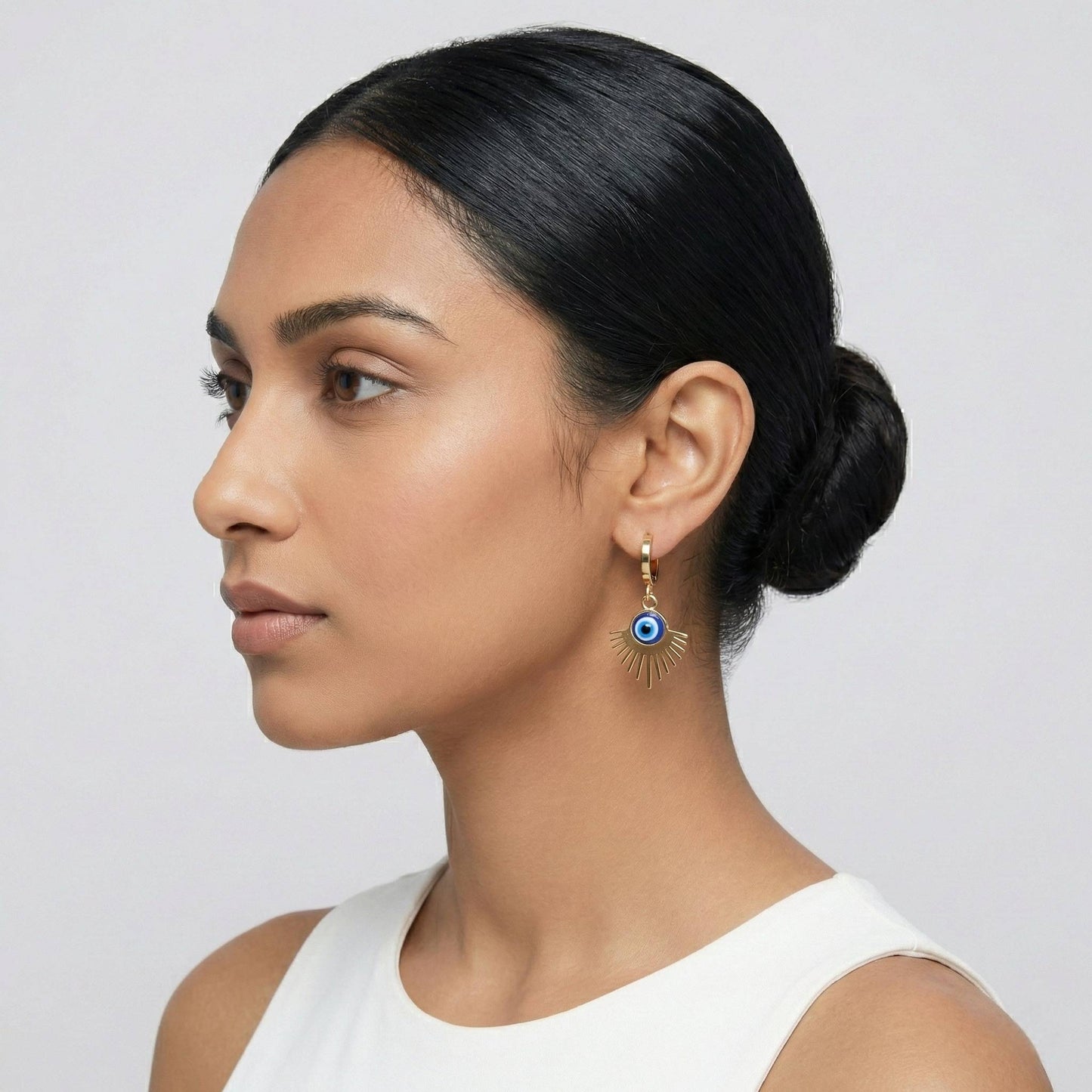 Luxora Evil Eye with Hoops