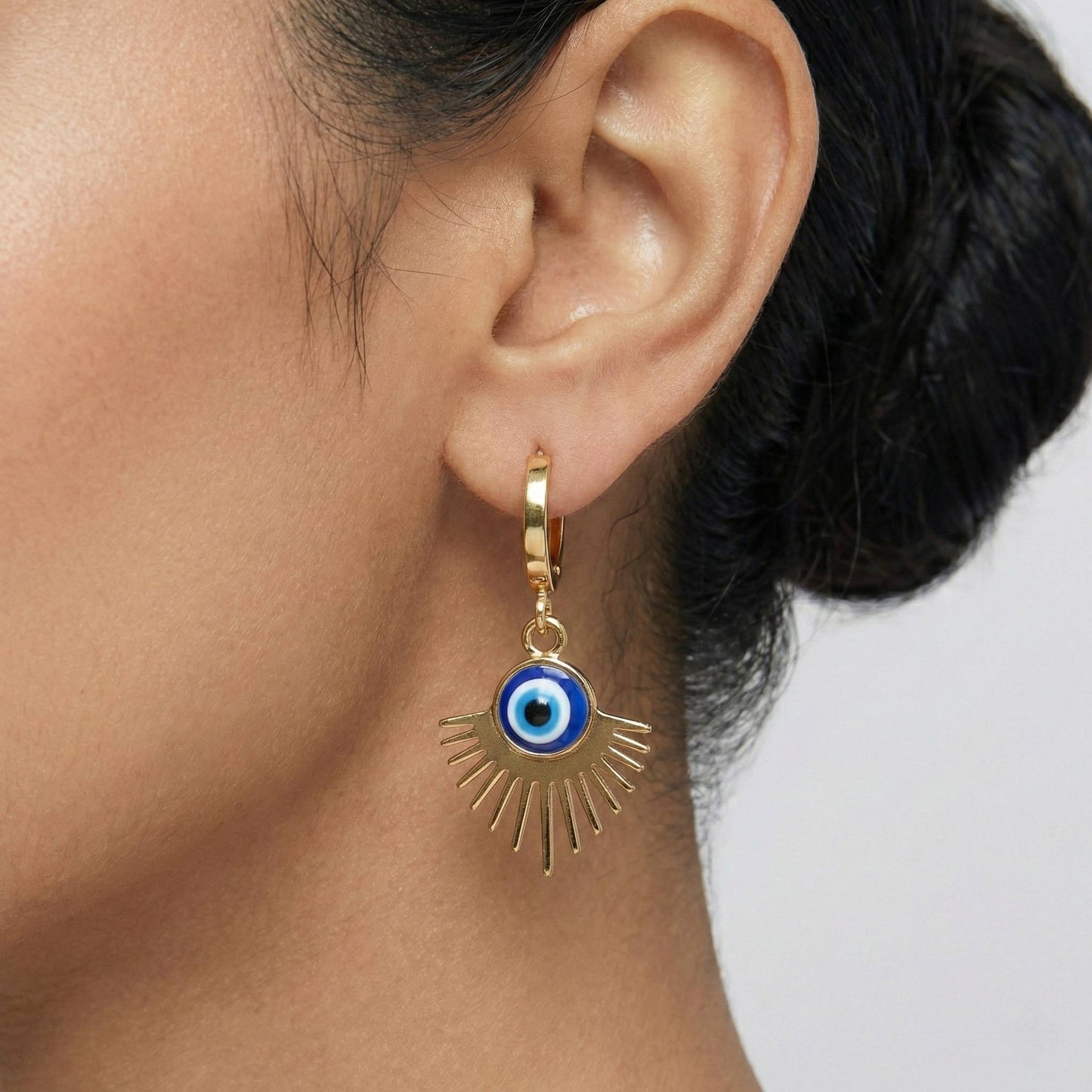 Luxora Evil Eye with Hoops