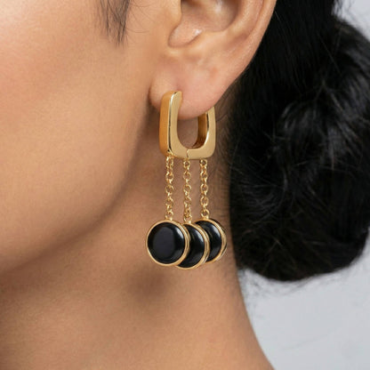 Luxora Hoopes with 3 Black Circle