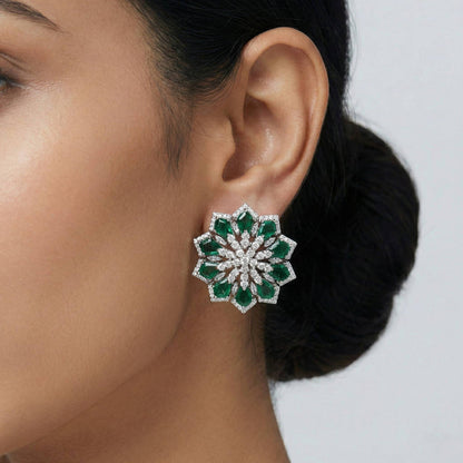 Luxora Big Green Flower (Studs)