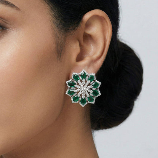 Luxora Big Green Flower (Studs)