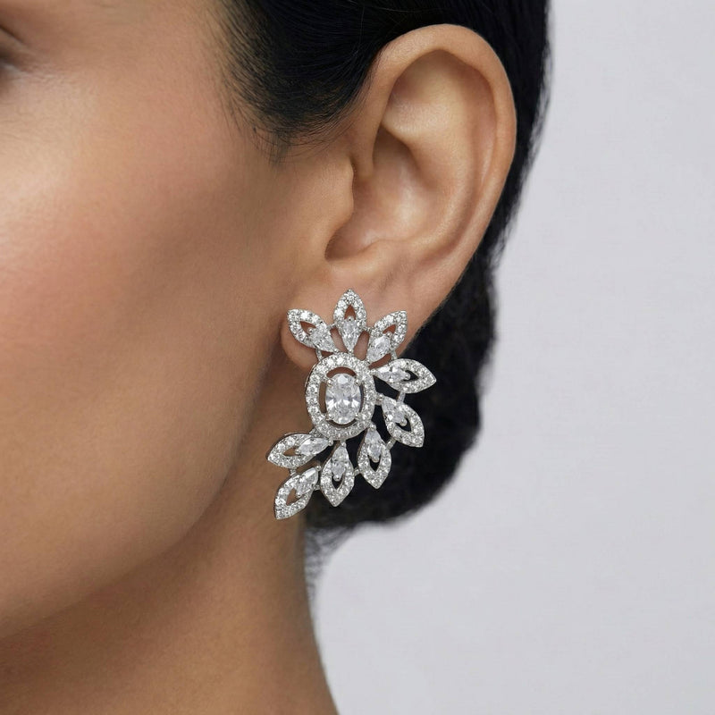 Luxora All White Studs