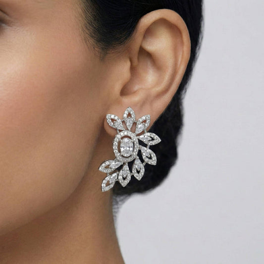 Luxora All White Studs