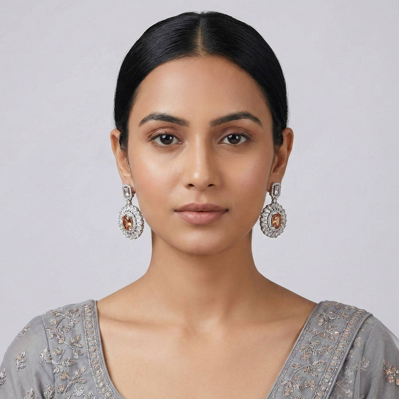 Luxora Champagne Color Earrings (Studs)