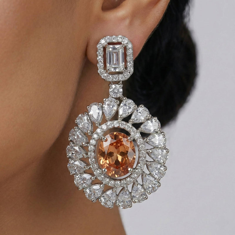 Luxora Champagne Color Earrings (Studs)