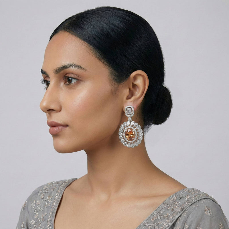 Luxora Champagne Color Earrings (Studs)