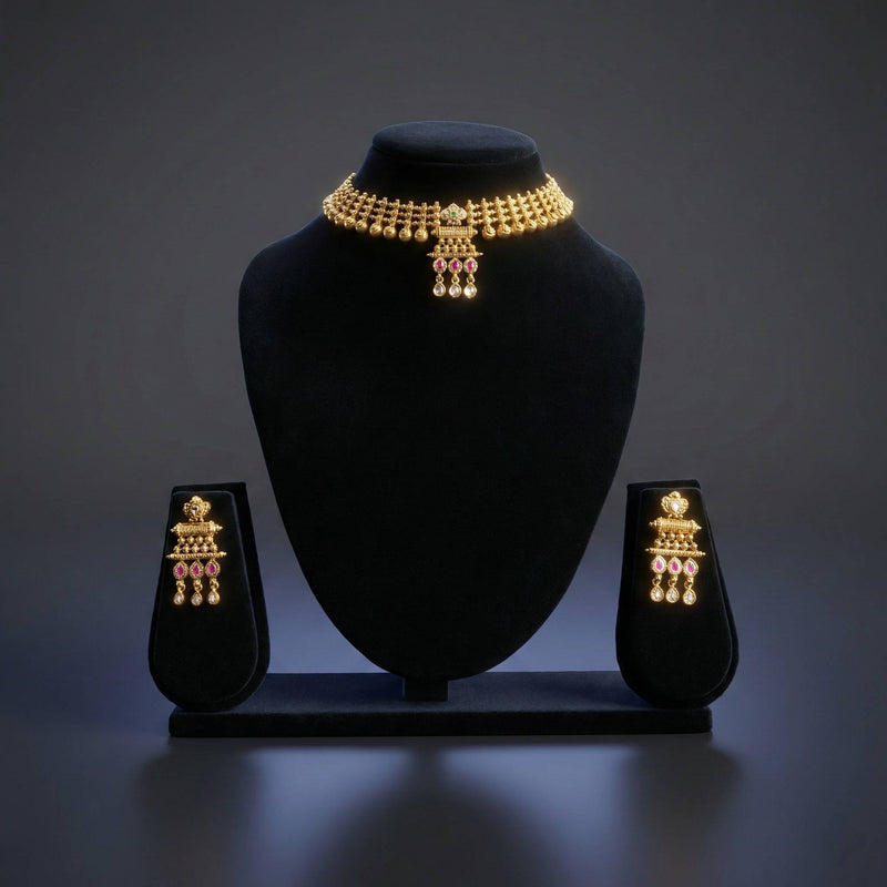 Luxora Delicate Gold 3 Pink Droplet Set