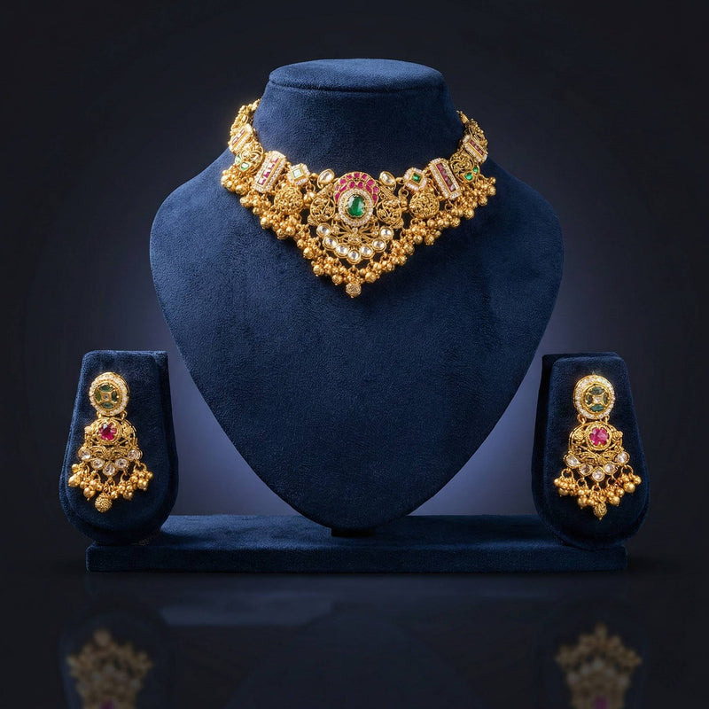 Luxora Gold Semi-Bridal Set