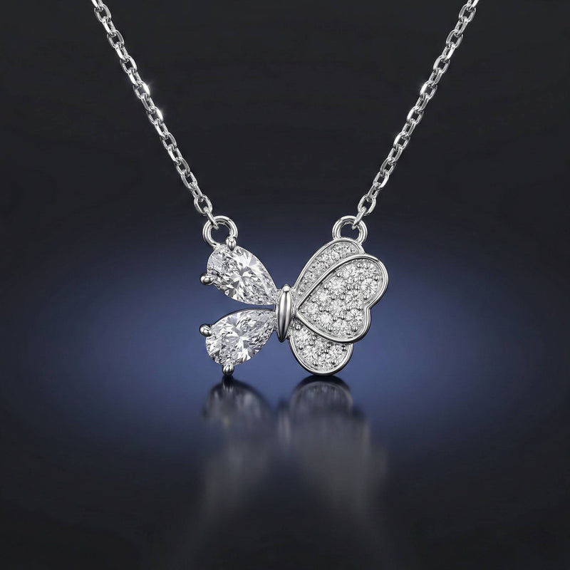Luxora Silver Half Butterfly with Diamond