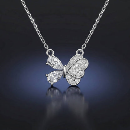 Luxora Silver Half Butterfly with Diamond