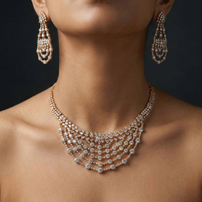 Luxora Five Layer Gold Plated Diamond Set