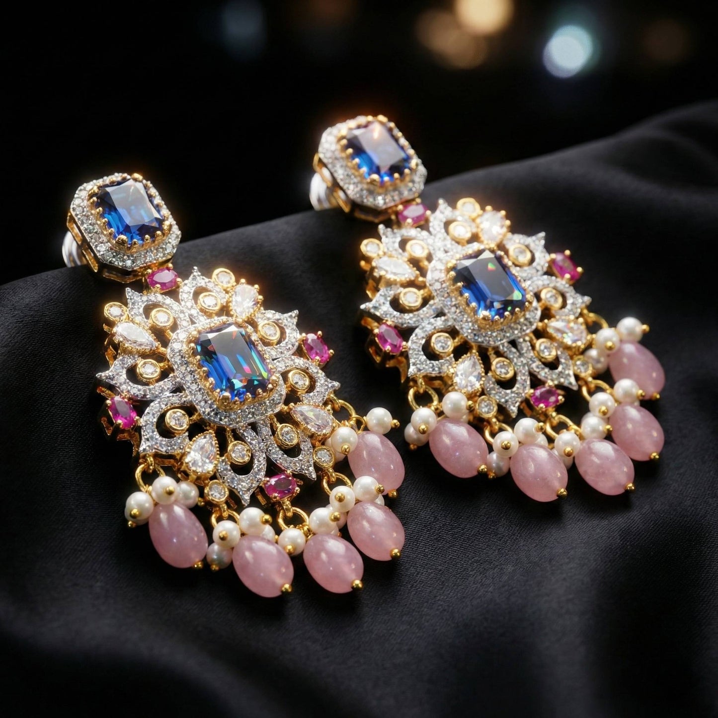 Luxora Emerald with Light Green Danglers