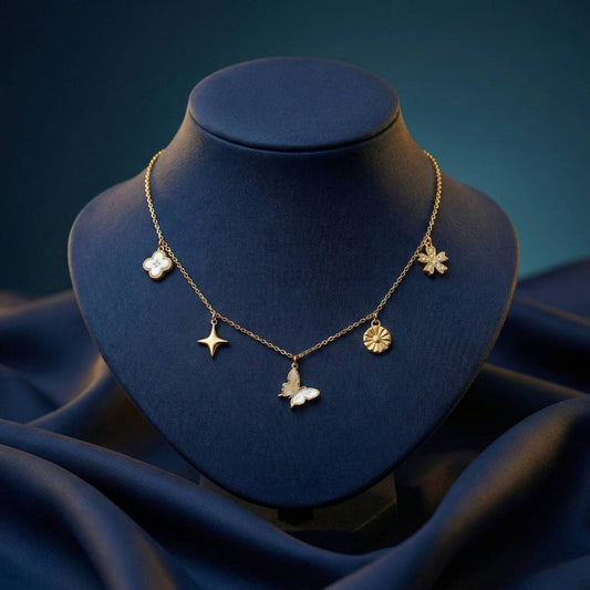 Luxora Chain with Butterfly and Flower Charms