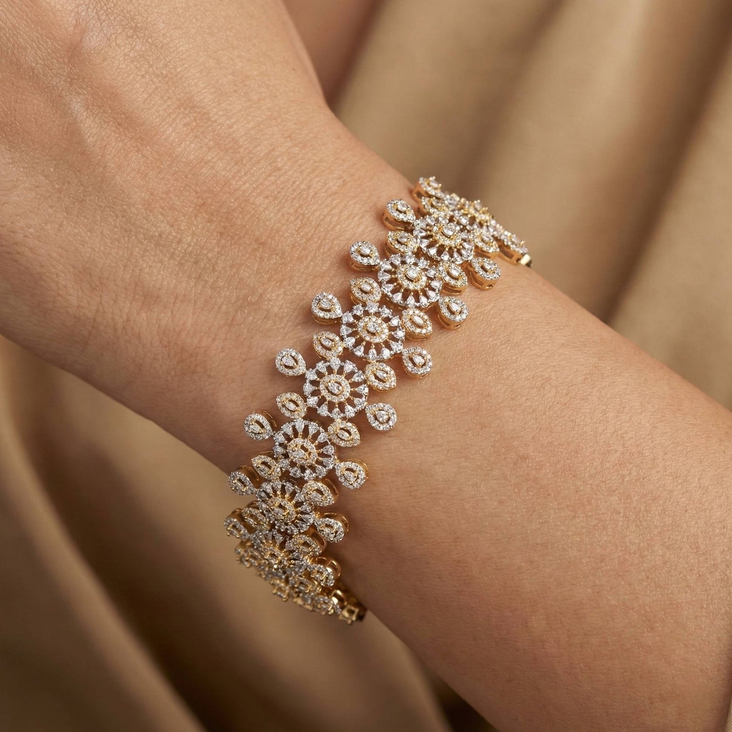 Luxora Broad Diamond Bracelet