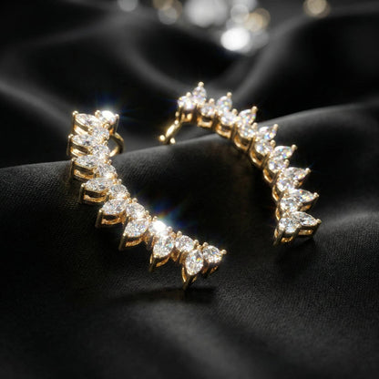 Luxora Single Diamond line Earcuffs