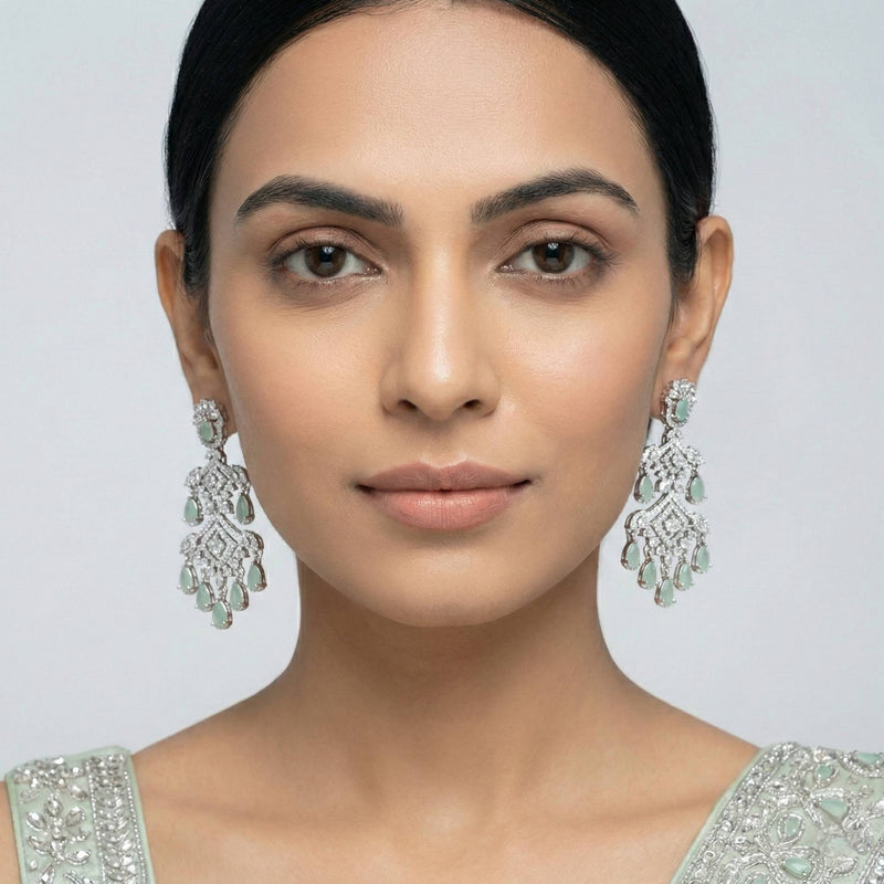 Luxora Silver AD with Mint Green Drops