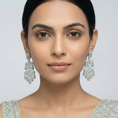 Luxora Silver AD with Mint Green Drops