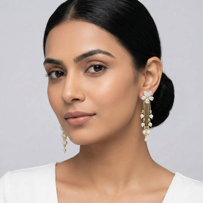 Luxora Floral with Chain Danglers