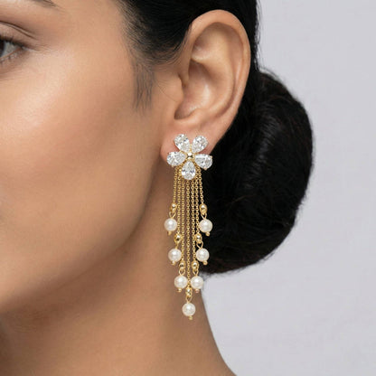 Luxora Floral with Chain Danglers