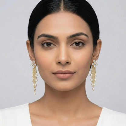 Luxora Floral with Chain Danglers