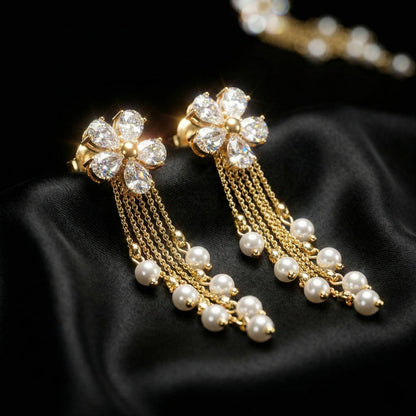 Luxora Floral with Chain Danglers
