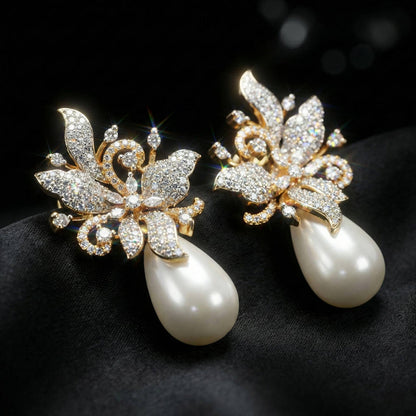 Luxora Floral with Pearl Drop