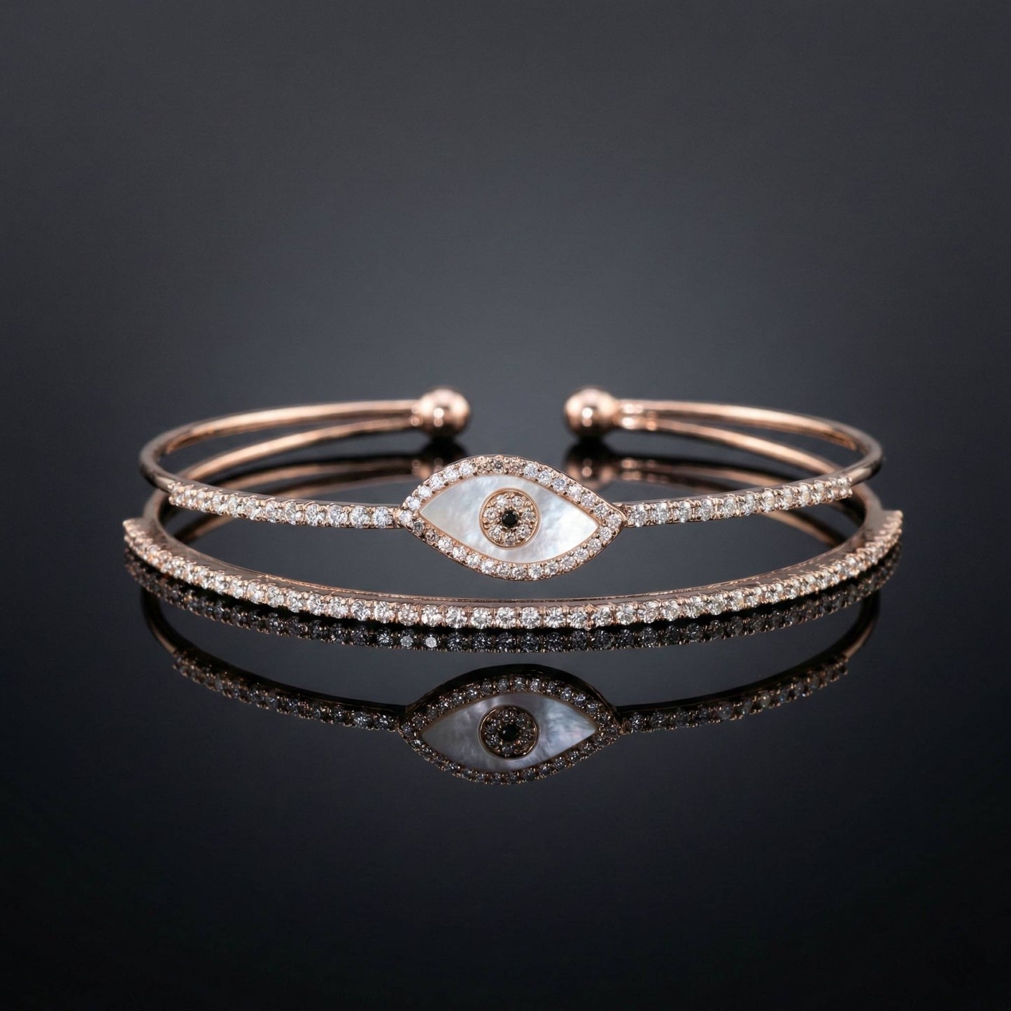 Luxora Dual Flower Double Line Kada