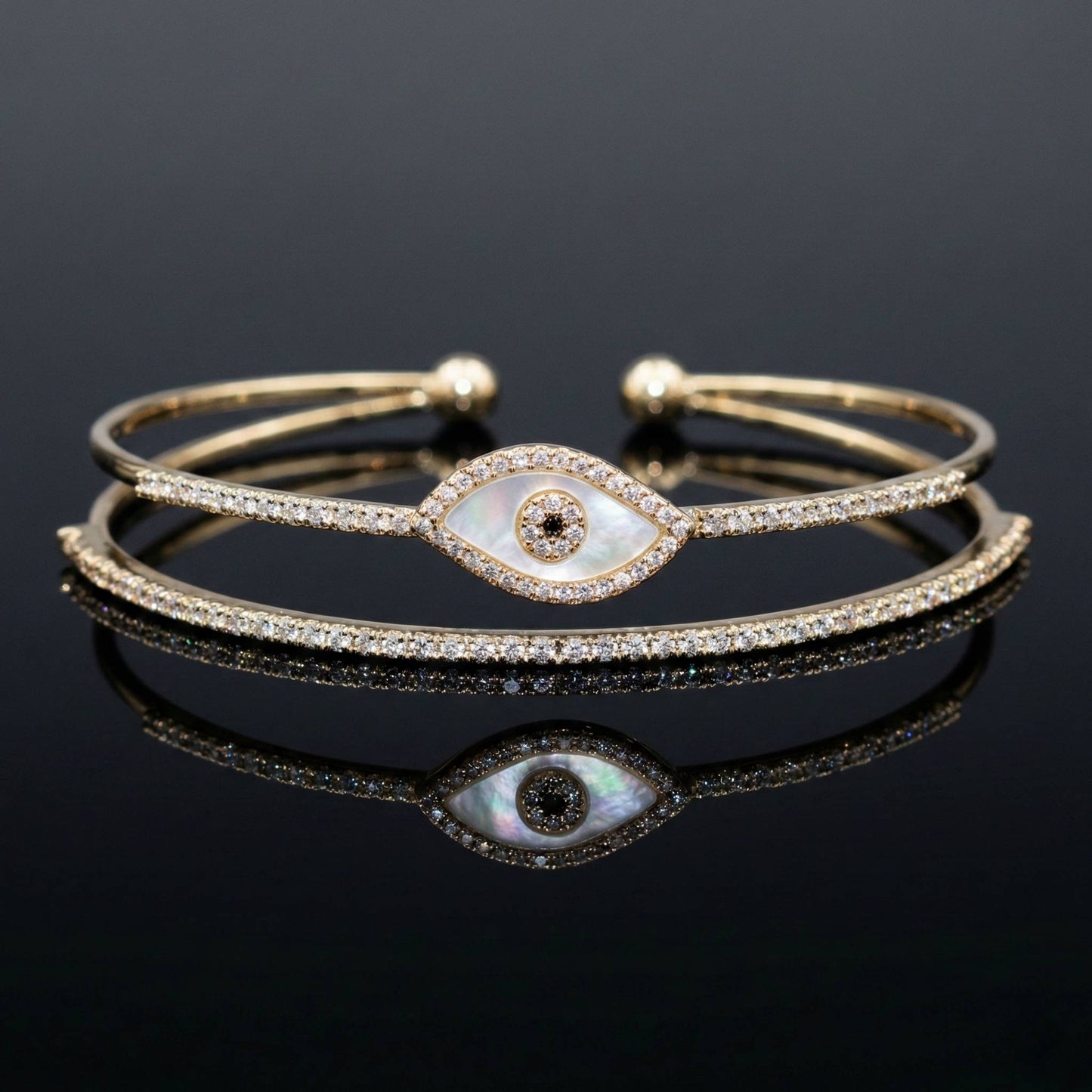 Luxora Dual Flower Double Line Kada