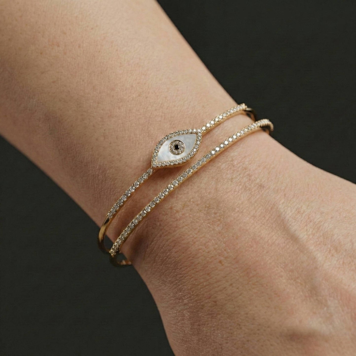 Luxora Dual Flower Double Line Kada