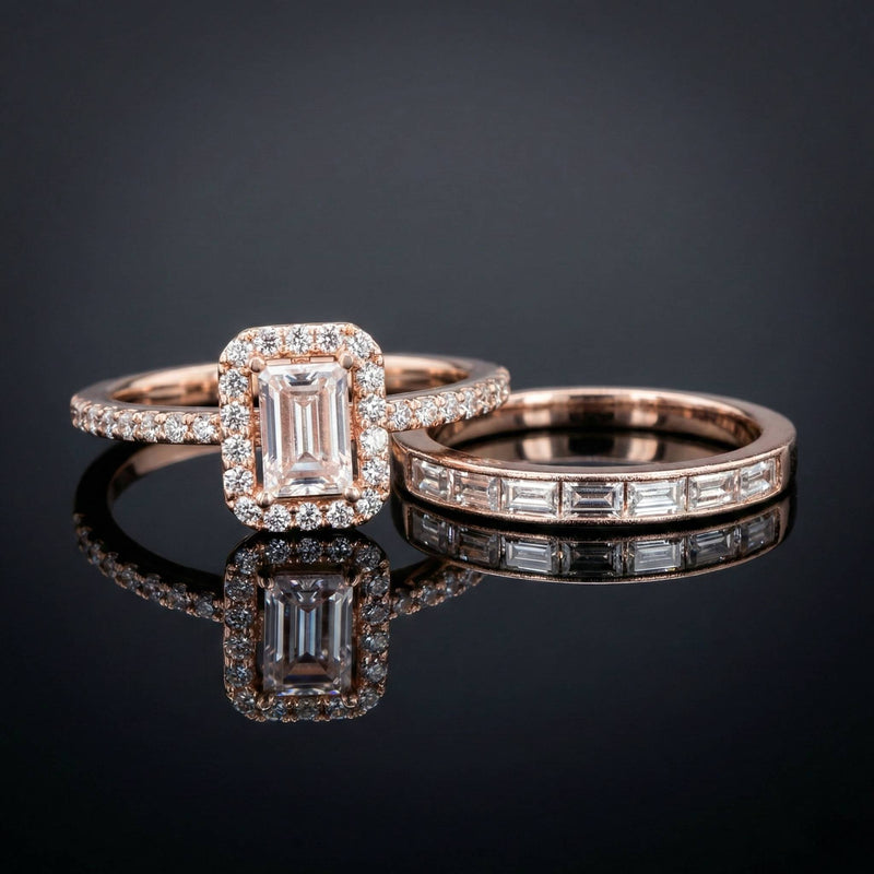 Luxora Emerald Cut Centerpiece Ring