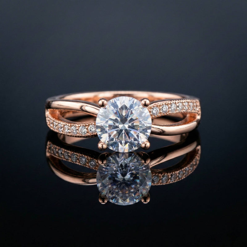 Luxora Graceful Rose Gold Ring