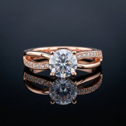 Luxora Graceful Rose Gold Ring