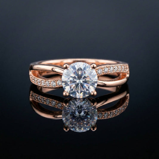 Luxora Graceful Rose Gold Ring